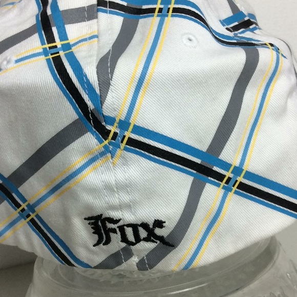 Fox Racing Flex Fit NWT Plaid Cotton Blend Hat Sz L/XL - Picture 4 of 8